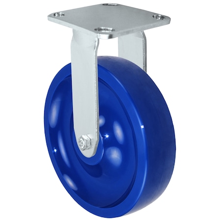 Casterhq 8" Stainless Rigid Caster, Solid Polyurethane Wheel, 1,000lbs Capaci CBSSRP82